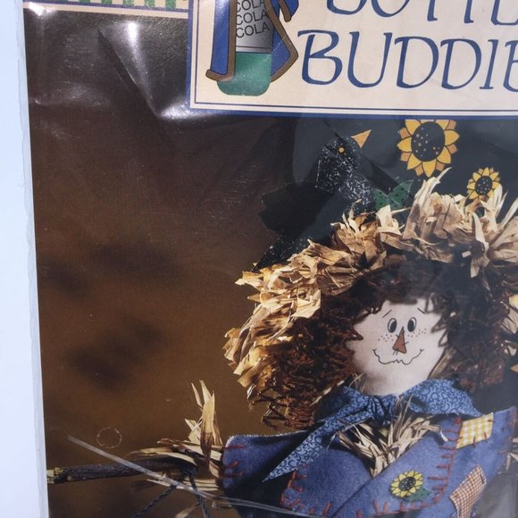 Suzie Scarecrow Dimensions Bottle Buddies Fall Autumn Thanksgiving Halloween - Picture 8 of 10